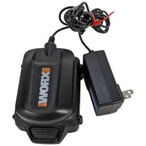 WORX WA3728/WA3512.1 18v Lithium Power Battery and Charger Black Tested Working